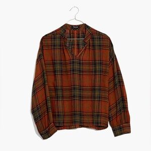 Madewell Highroad Popover Shirt in Brentford Plaid
